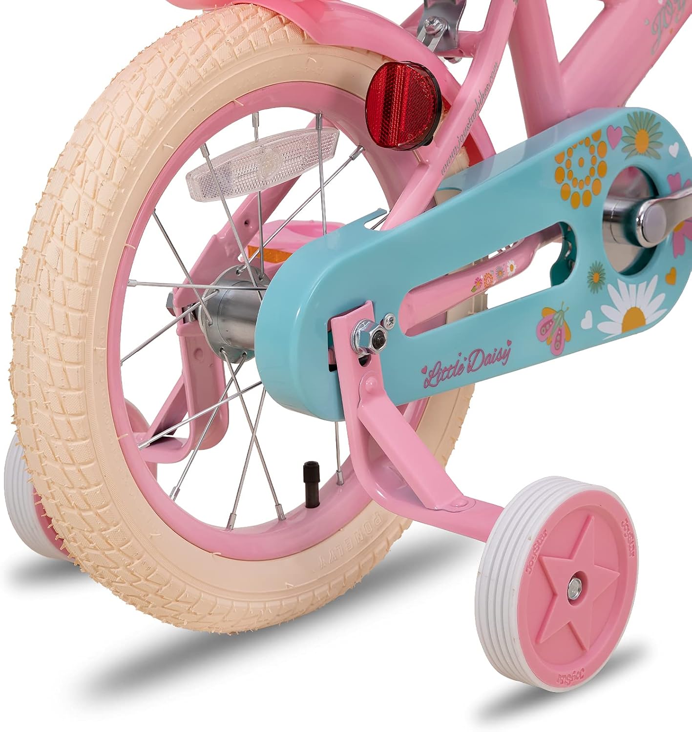 JOYSTAR 12 14 16 Inch Kids Bike with Training Wheels Girls Bike with Doll Seat Basket & Streamers Kids Bicycle for Girls 2-7 Years Toddler Girl Bikes